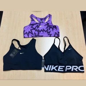 3 Brand new Nike Sports Bra’s all Size XL